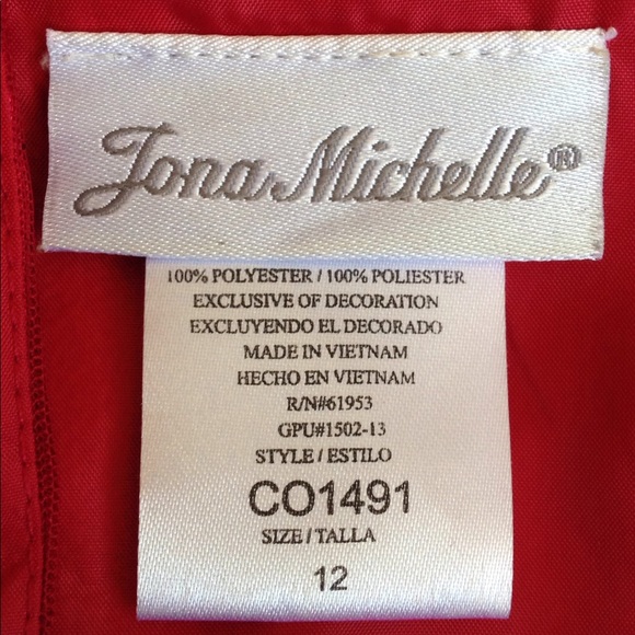 SOLD! Red Girls Dressy Dress - Picture 6 of 6